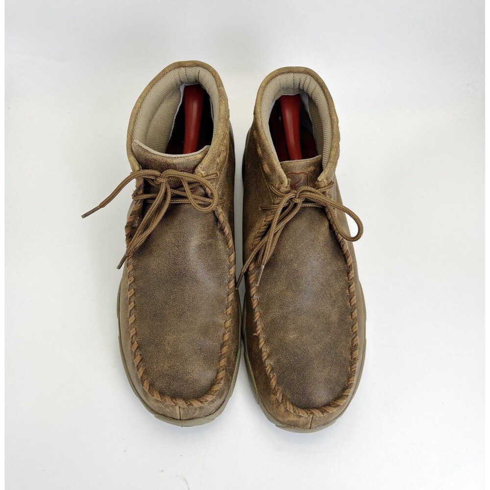Twisted X Original Chukka Boots Mens Sz 13 Brown Leather Lace Up Driving WDM0001 - Picture 3 of 11